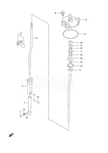 Outboard DF 50A drawing Shift Rod High Thrust