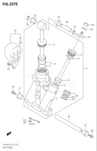 11503F-410001 (2014) 115hp E03-USA (DF115AT) DF115A drawing TRIM CYLINDER (DF140AZ:E03)