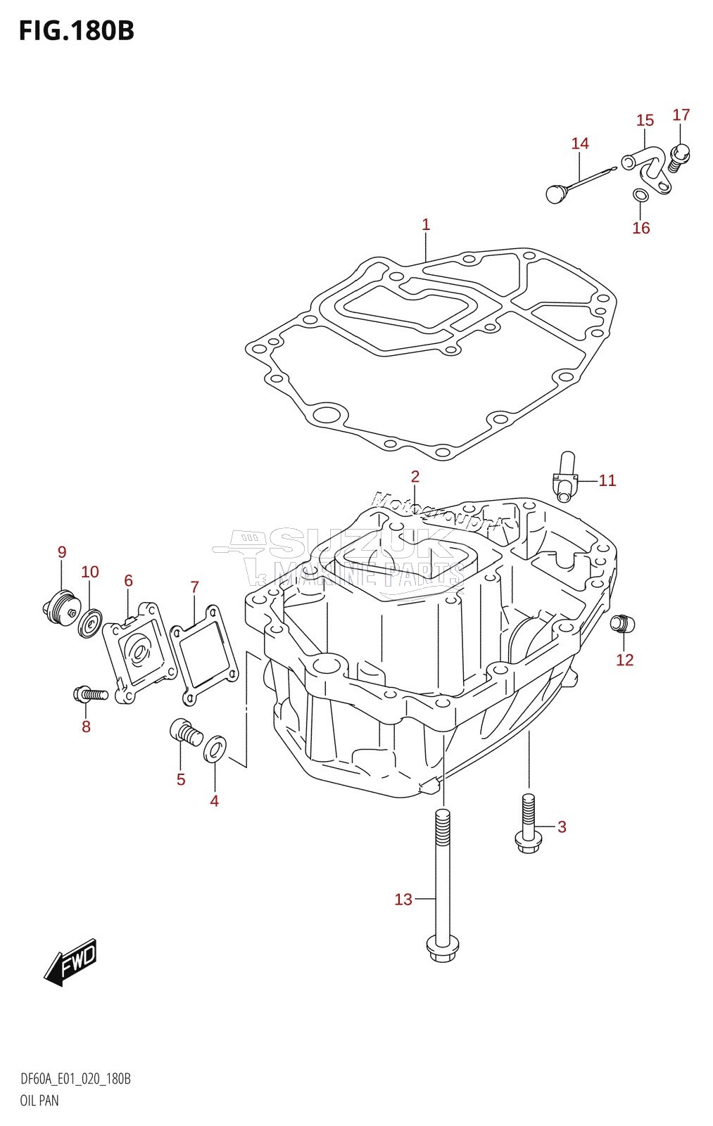 OIL PAN (DF40AQH,DF40ATH,DF50ATH)