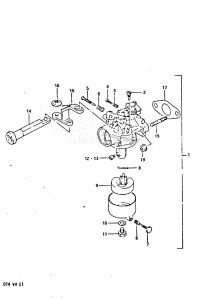 DT4 From 00402-610779 ()  1986 drawing CARBURETOR