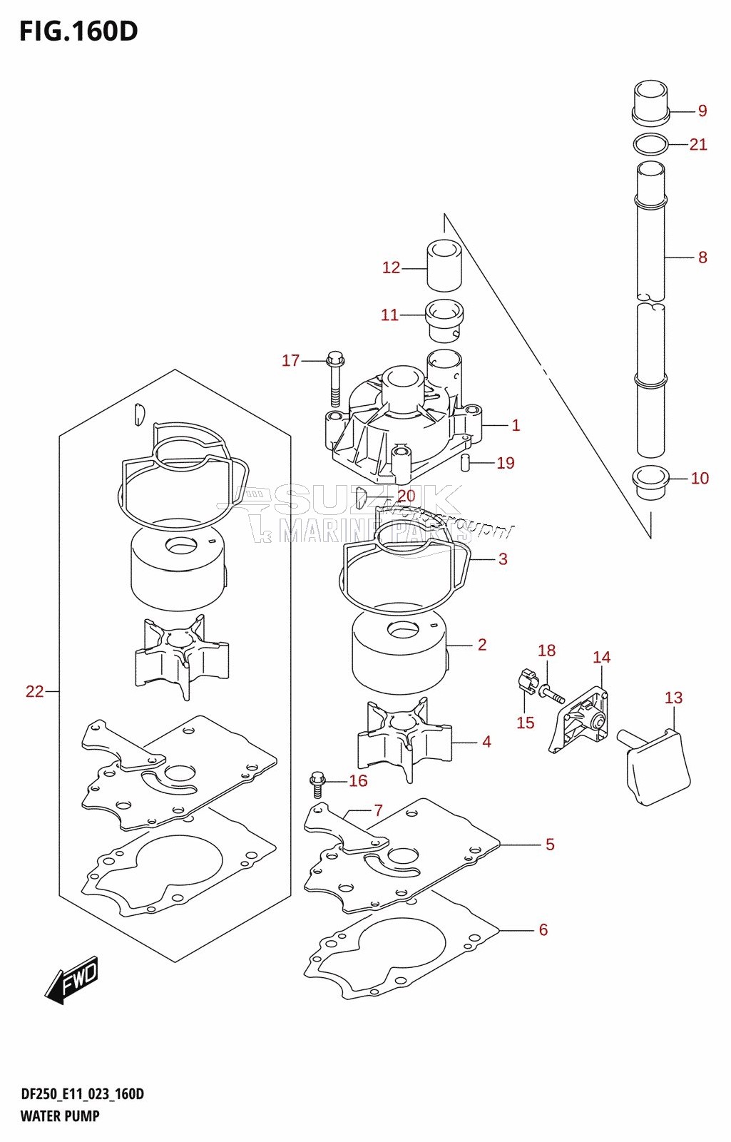 WATER PUMP (E03:DF250ST:023)