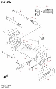 DF20A From 02002F-510001 (P01)  2015 drawing CLAMP BRACKET (DF15A:P01)