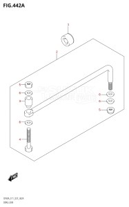 05003F-340001 (2023) 50hp E01-Gen. Export 1 (DF50AT  DF50ATH) DF50A drawing DRAG LINK (DF40A,DF40AST,DF50A,DF50AVT,DF60A,DF60AVT,DF40ASVT)