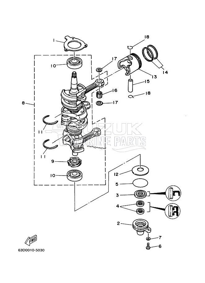 CRANKSHAFT--PISTON