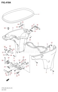 09003F-110001 (2011) 90hp E03-USA (DF90AT) DF90A drawing SIDE COVER