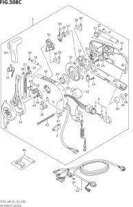 03003F-240001 (2022) 30hp P01 P40-Gen. Export 1 (DF30A    DF30AQ    DF30AR    DF30AT    DF30ATH) DF30A drawing OPT:REMOTE CONTROL ((DF25ATH,DF30ATH):(020,021))