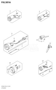 01504F-340001 (2023) 15hp E03-USA (DF15ATH) DF15A drawing OPT:METER (DF9.9BT,DF20AT)