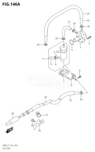 07003F-240001 (2022) 70hp E11 E40-Gen. Export 1-and 2 (DF70AT  DF70ATH  DF70ATH) DF70A drawing FUEL PUMP (SEE NOTE)