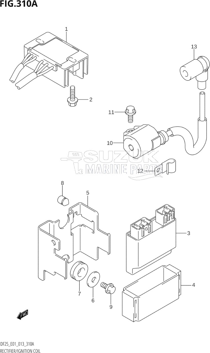 RECTIFIER / IGNITION COIL (DF25:E01)