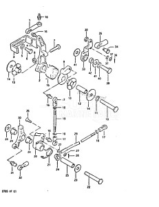 DT85 From 8501-300001 till 310443 ()  1978 drawing THROTTLE LINK