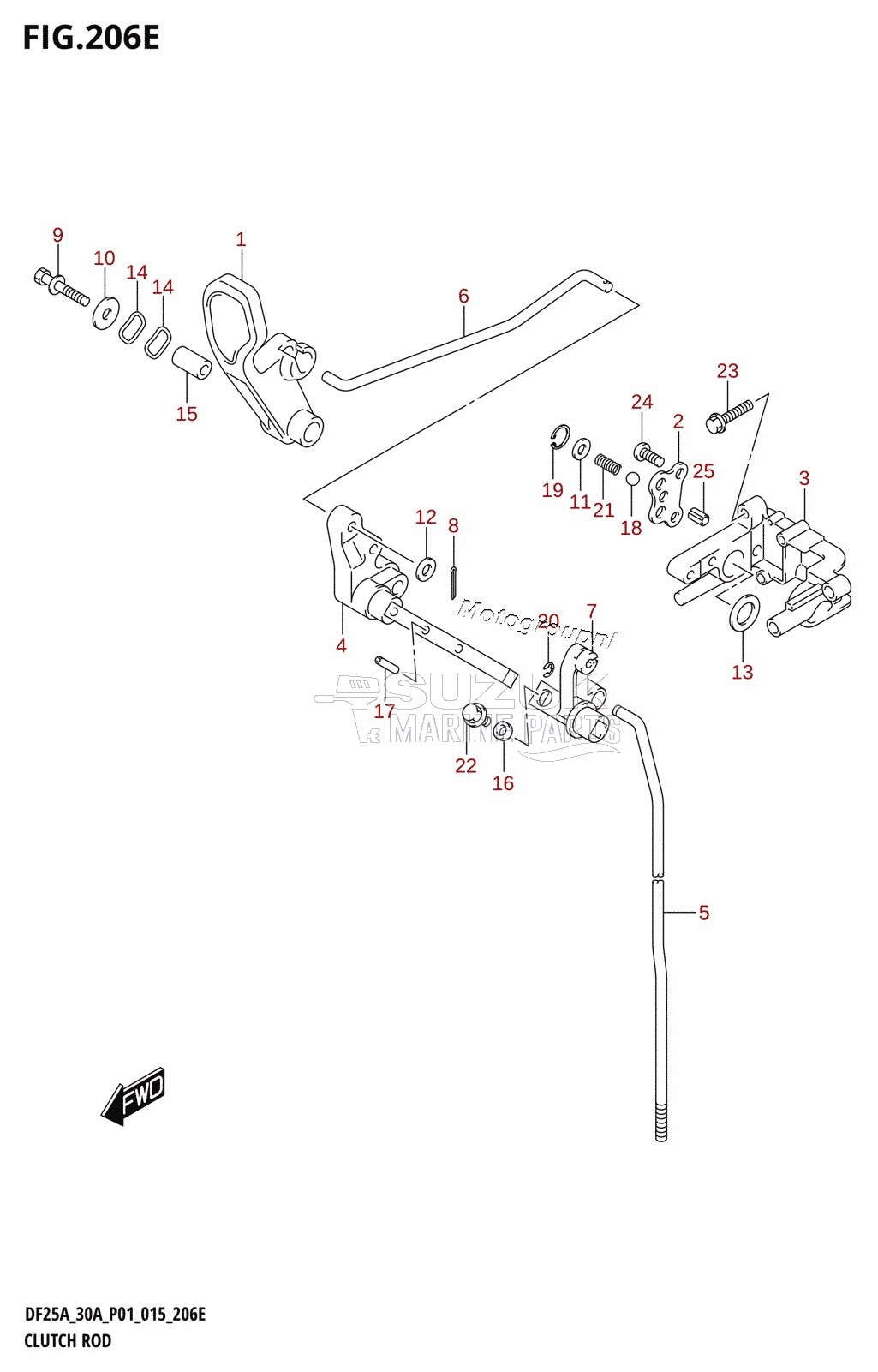 CLUTCH ROD (DF30A:P40)