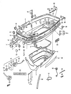 Outboard DT 55 drawing Lower Cover