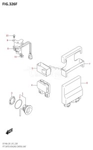 DF100A From 10003F-510001 (E01)  2015 drawing PTT SWITCH /​ ENGINE CONTROL UNIT (DF140AT:E01)