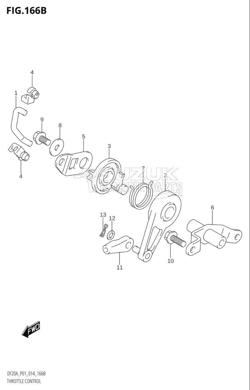 THROTTLE CONTROL (DF9.9BT:P01)