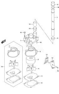 DF 225 drawing Water Pump