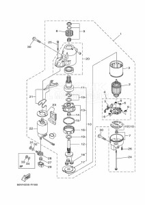 F115AETL drawing STARTER-MOTOR