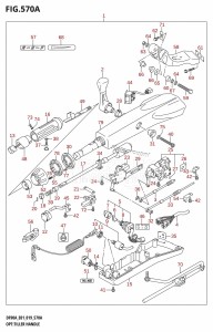 DF80A From 08002F-910001 (E01 E40)  2019 drawing OPT:TILLER HANDLE (DF70A,DF80A,DF90A,DF100B)