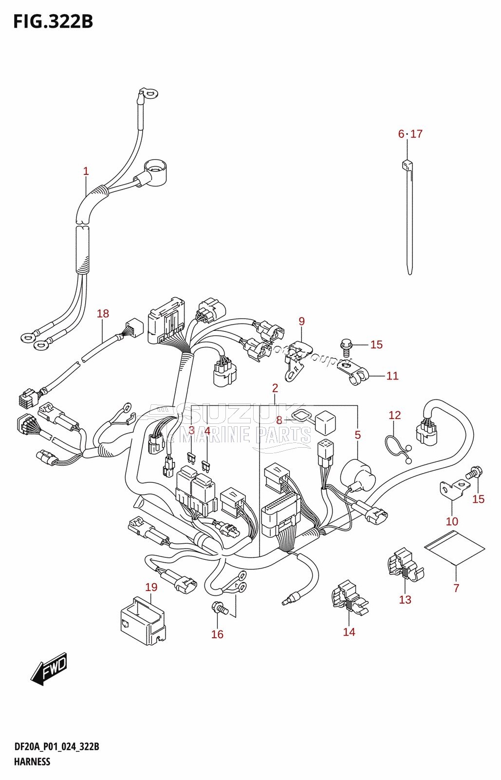 HARNESS (DF9.9BR,DF15AR,DF20AR)