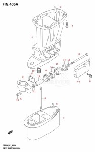 DF40A From 04004F-110001 (E34-Italy)  2011 drawing DRIVE SHAFT HOUSING (DF40AST,DF60AT,DF60ATH,DF60AWT,DF60AWTH)