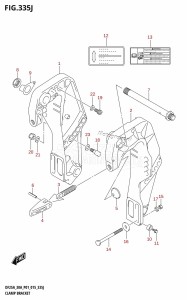 DF25A From 02504F-510001 (P01)  2015 drawing CLAMP BRACKET (DF30AQ:P01)