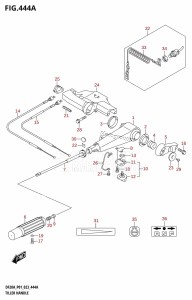 DF20A From 02002F-040001 (P03 E03)  2020 drawing TILLER HANDLE (DF9.9B,DF9.9BTH,DF15A,DF20A:P01,DF20ATH)