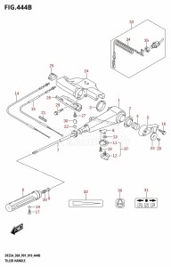 DF30A From 03003F-810001 (P01 P40)  2018 drawing TILLER HANDLE (DF25ATH,DF30A,DF30ATH)