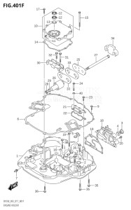 25003Z-710001 (2017) 250hp E03 E40-USA - Costa Rica () DF250Z drawing ENGINE HOLDER (DF250Z:E03)