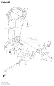 DF25 From 02503F-010001 (E01)  2010 drawing DRIVE SHAFT HOUSING