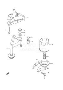 Outboard DF 70A drawing Oil Pump