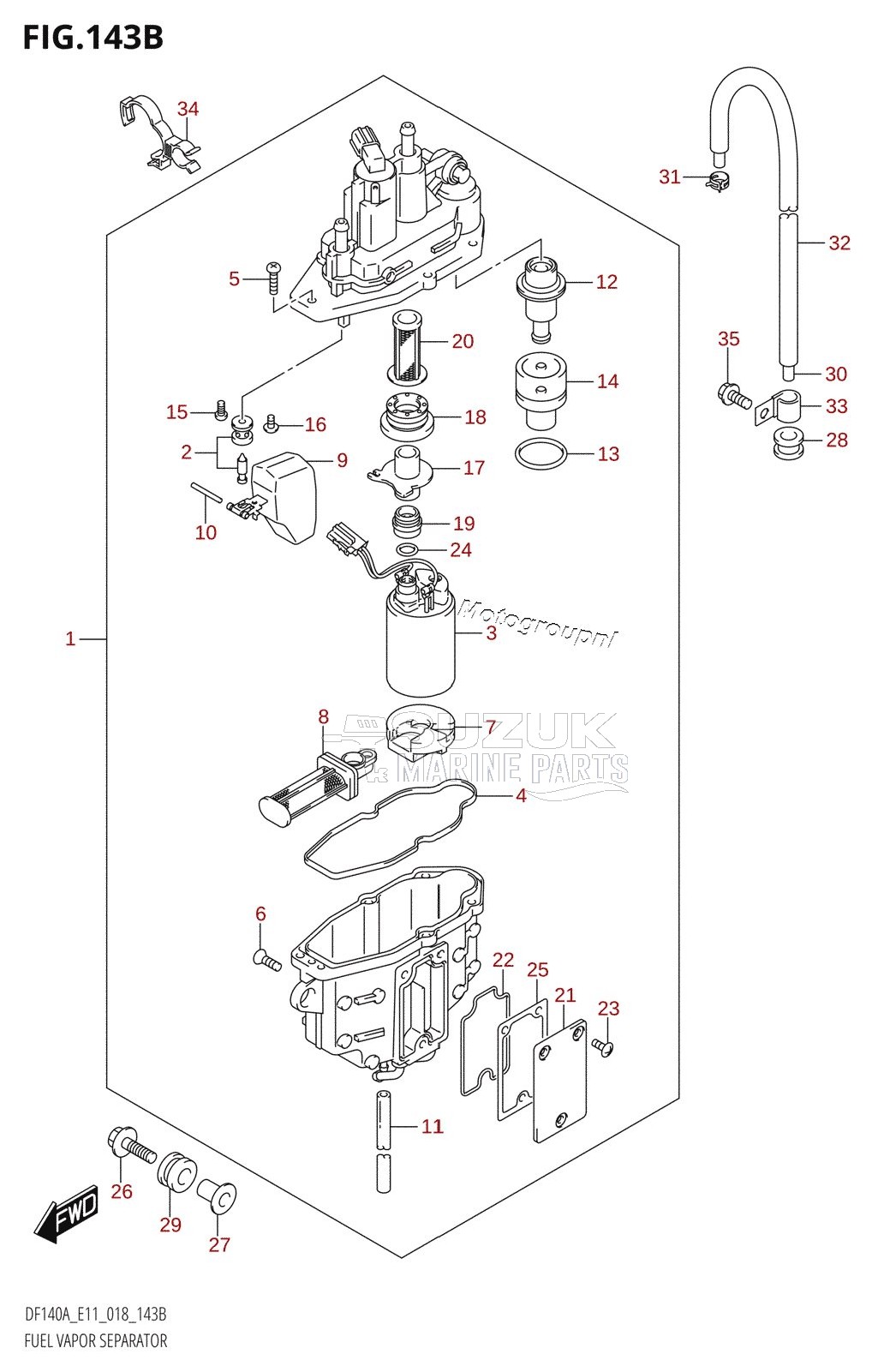 FUEL VAPOR SEPARATOR (E40)