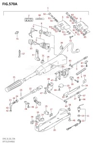 DF50 From 05001F-151001 (E03)  2001 drawing OPT:TILLER HANDLE