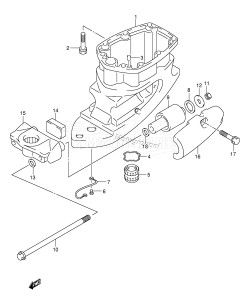 DF115TL From 115001F-371001 ()  2003 drawing DRIVE SHAFT HOUSING