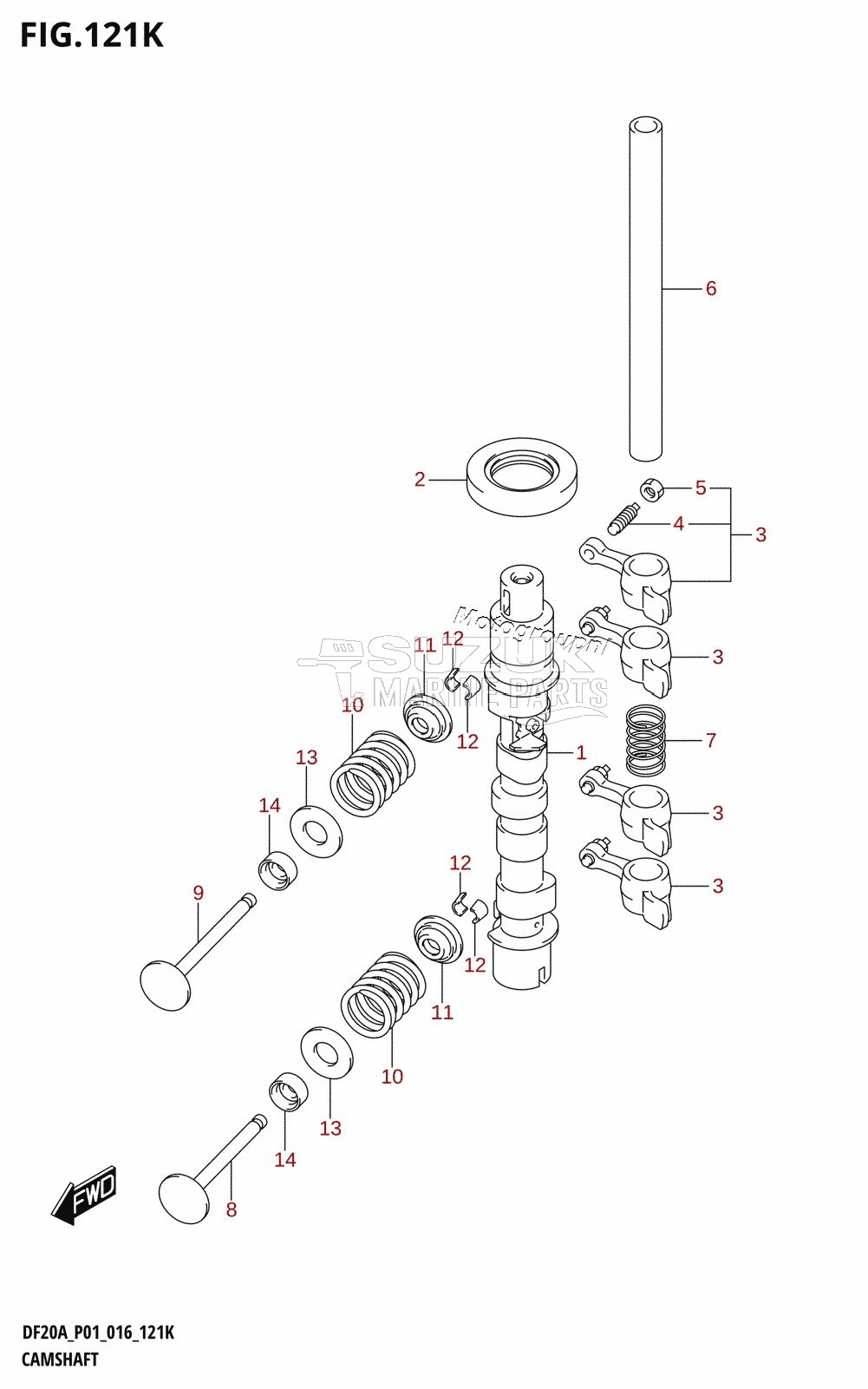 CAMSHAFT (DF20AR:P01)