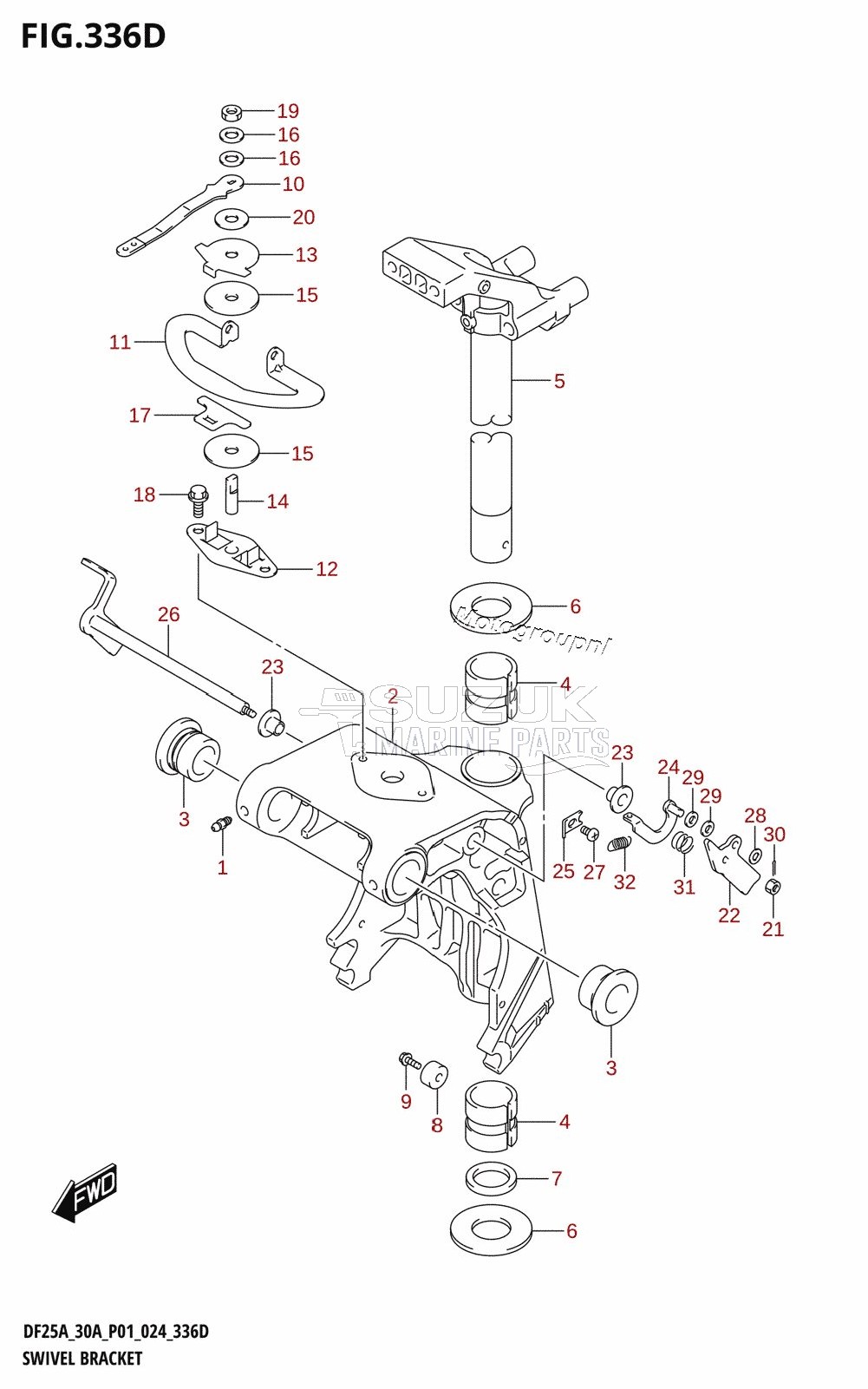 SWIVEL BRACKET (DF30ATH)