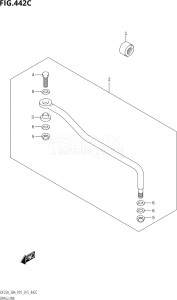 02504F-510001 (2005) 25hp P01-Gen. Export 1 (DF25A  DF25AR  DF25AT  DF25ATH  DT25K) DF25A drawing DRAG LINK (DF30AR:P01)