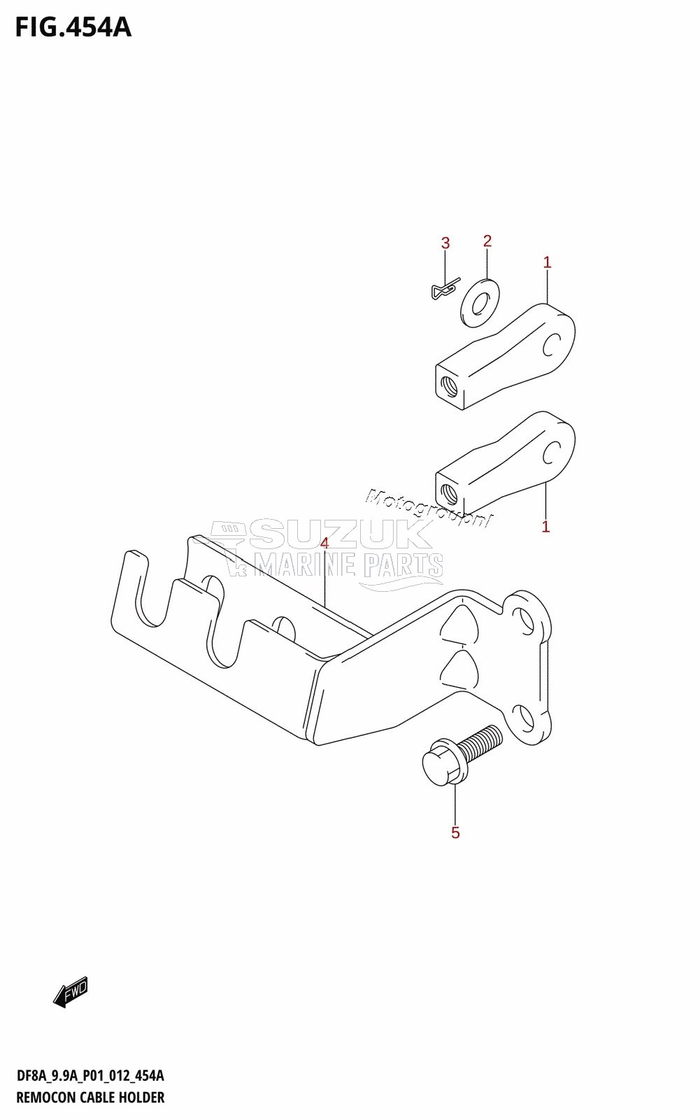 REMOCON CABLE HOLDER (DF8AR:P01)