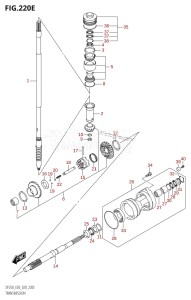 DF250Z From 25003Z-040001 (E03)  2020 drawing TRANSMISSION (DF250ST)