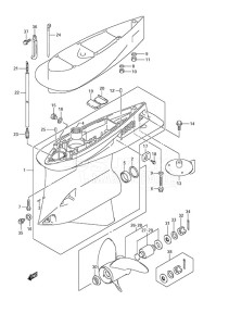 DF 300A drawing Gear Case