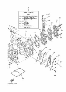 25NMHS drawing CYLINDER--CRANKCASE