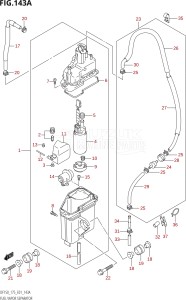 17502Z-110001 (2011) 175hp E01-Gen. Export 1 (DF175Z) DF175Z drawing FUEL VAPOR SEPARATOR