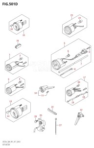 02504F-710001 (2017) 25hp P01-Gen. Export 1 (DF25A  DF25AR  DF25AT  DF25ATH) DF25A drawing OPT:METER (DF30AT:P01)