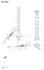 07003F-410001 (2014) 70hp E03-USA (DF70A) DF70A drawing CAMSHAFT (DF70A:E03)