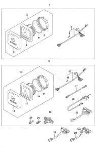 DF 150AP drawing Multi Function Gauge (1)