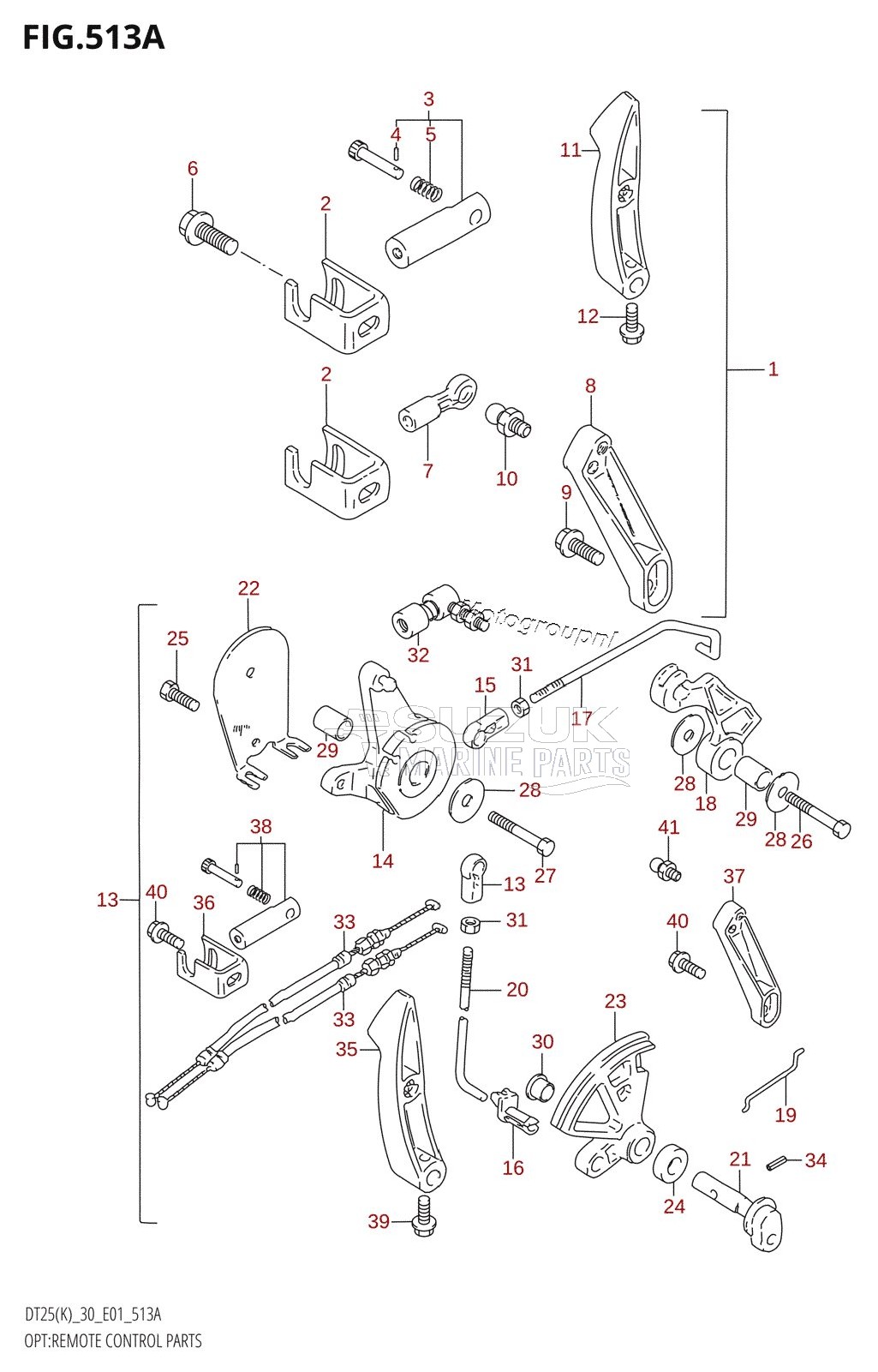 OPT:REMOTE CONTROL PARTS (DT25,DT25K:E36,DT30,DT30R)