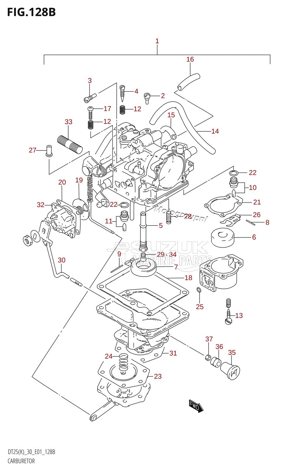 CARBURETOR (DT25K)