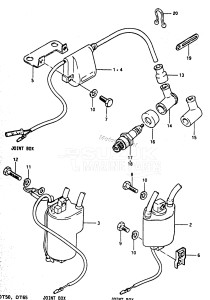 DT50M From 5002-100001 ()  1988 drawing IGNITION COIL