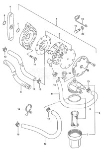 DT 140 drawing Fuel Pump (DT140EFI