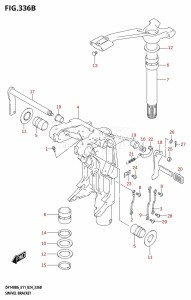 DF140BG From 14004F-440001 (E11 - E40)  2024 drawing SWIVEL BRACKET (DF140BG,DF140BZG)