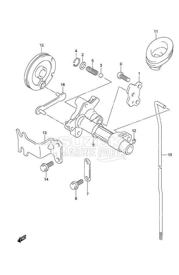 Clutch Rod Non-Remote Control