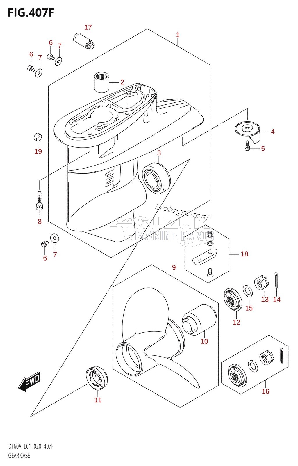 GEAR CASE (DF60ATH:E01)